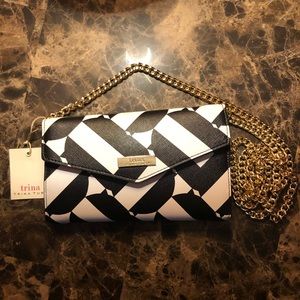 Trina Turk Trifold Crossbody Chain Wallet